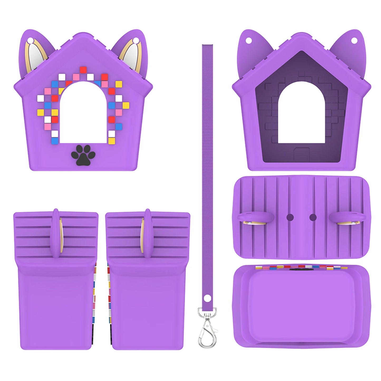 Silicone Cover Case with Lanyard Protective Skin Cover Shockproof & Anti Drop for Doghouse Electronic Pets Accessories Peaceful Pleasures Health and Wellness