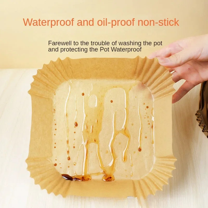Baking Supplies Air Fryer Paper Liner Kitchens Accessories Large For Kitchen Accessory Non-stick Baking Mat Disposable Peaceful Pleasures Health and Wellness