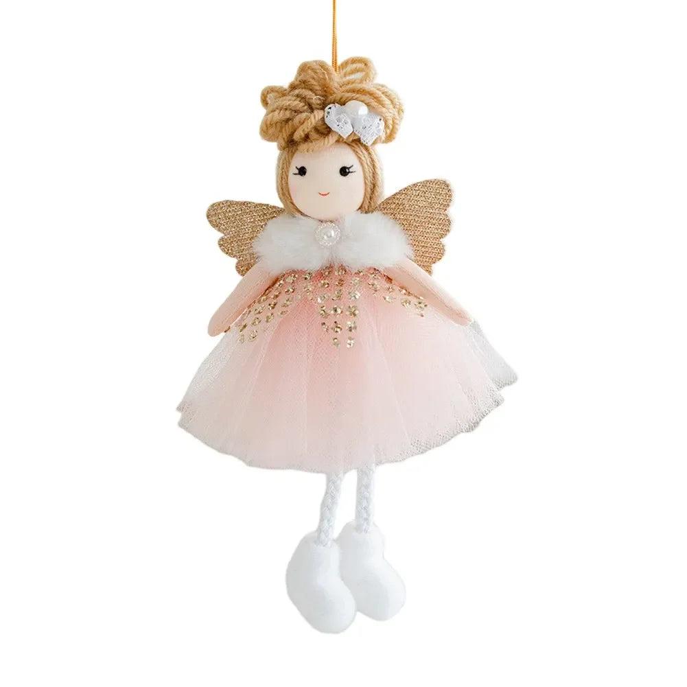 Christmas Angel Doll Pendant | Plush Hanging Tree Ornament
