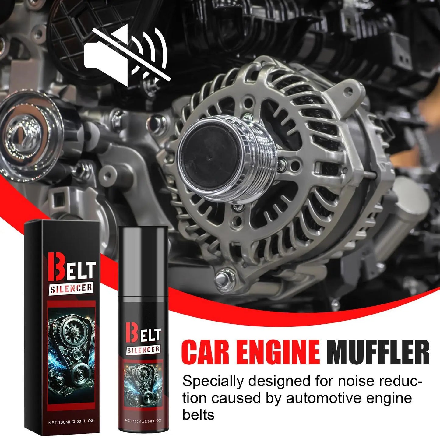 Car Belt Dressing Spray | Quieter Drive & Extended Belt Life Belt Dressing Spray Peaceful Pleasures Health and Wellness