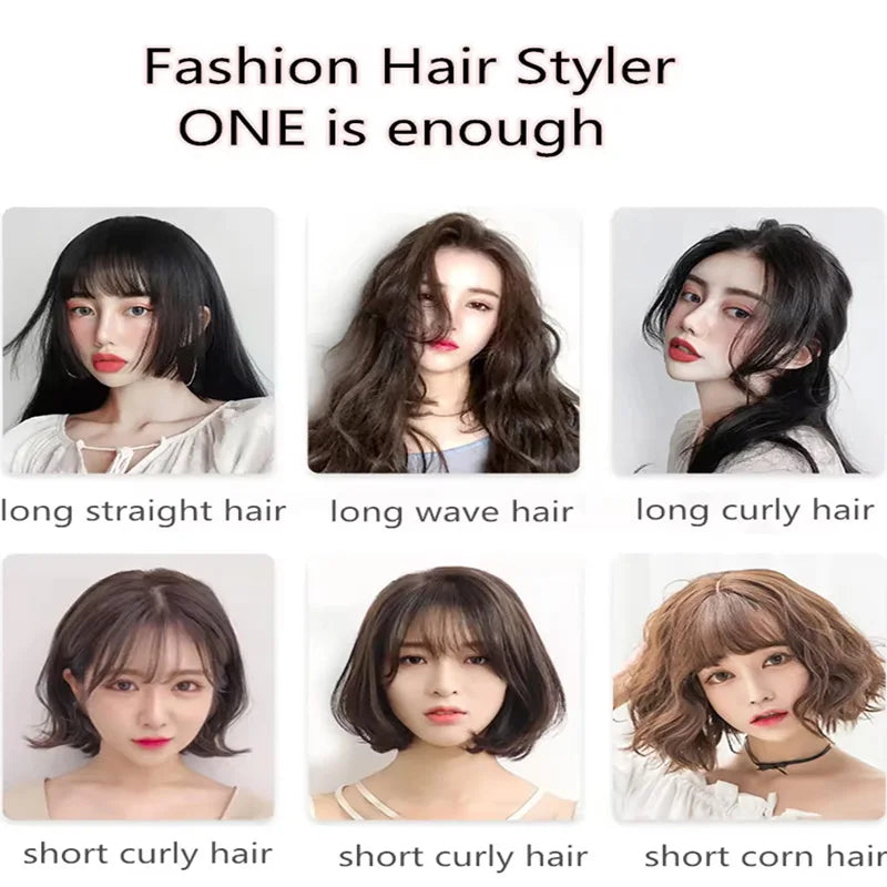 Professional Curling Iron Long Hair Straightener And Curler 2 In 1 Twist Ceramic Hair Rollers Set Curlers Peaceful Pleasures Health and Wellness