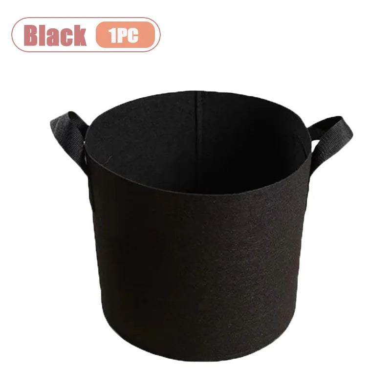Nonwoven Fabric Grow Bags – Felt Plant Pots with Handles (1–4 Pack)