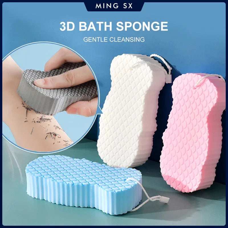 Soft Bath Sponge Brush Exfoliating Dead Skin Sponge For Kids Massager Cleaning Shower Brushes Peeling Fish Scale Sponge Rub Peaceful Pleasures Health and Wellness