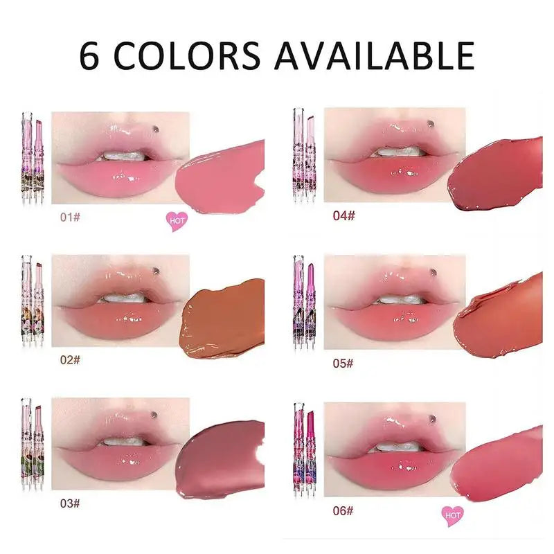 Florette Jelly Lip Glaze – Mirror Finish Waterproof Lipstick