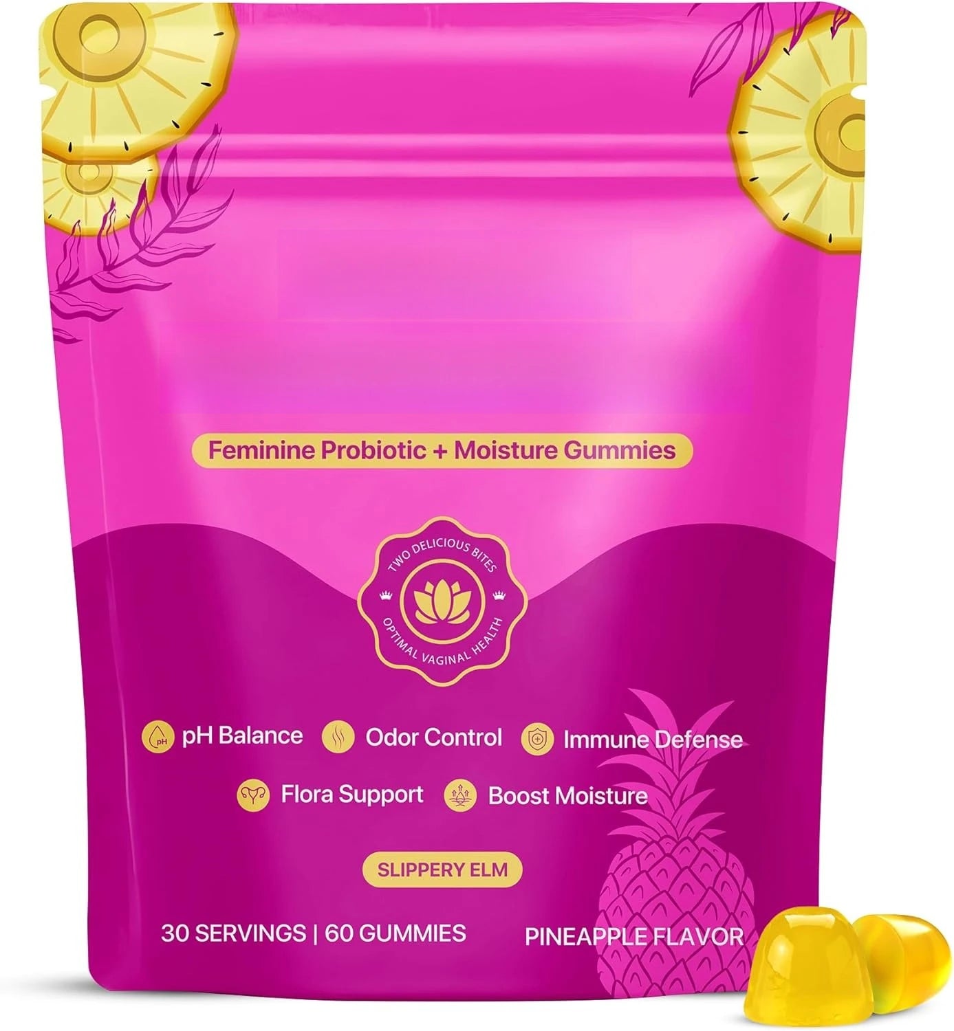 Feminine Probiotic Gummies 2B CFUs Bacillus Coagulans | 60 Count