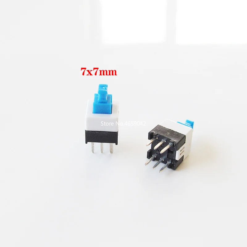 10PCS/LOT 5.8x5.8 7x7 8x8 8.5x8.5mm Self Locking / UNlock Push Tactile Power Micro Switch 6 Pin Button Switches Peaceful Pleasures Health and Wellness