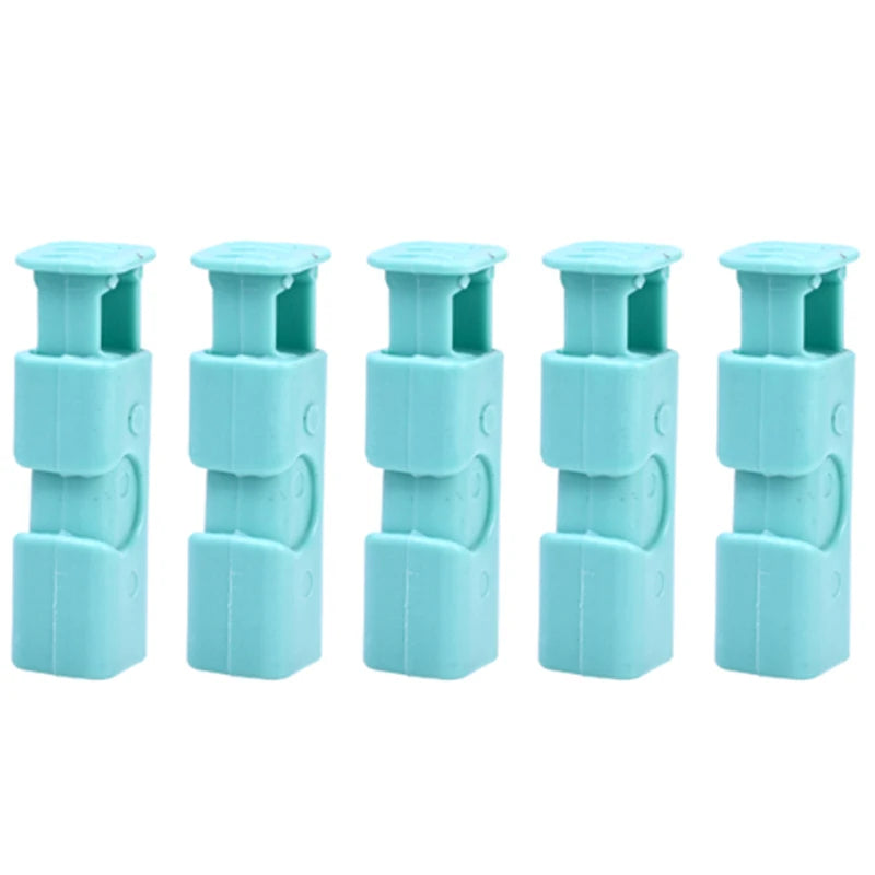 Snack Moisture Proof Sealing Clip Bread Bag Preservation Clip Plastic Bag Sealing Clip Milk Powder Bag Sealing Clips Practical Peaceful Pleasures Health and Wellness 5pcs blue