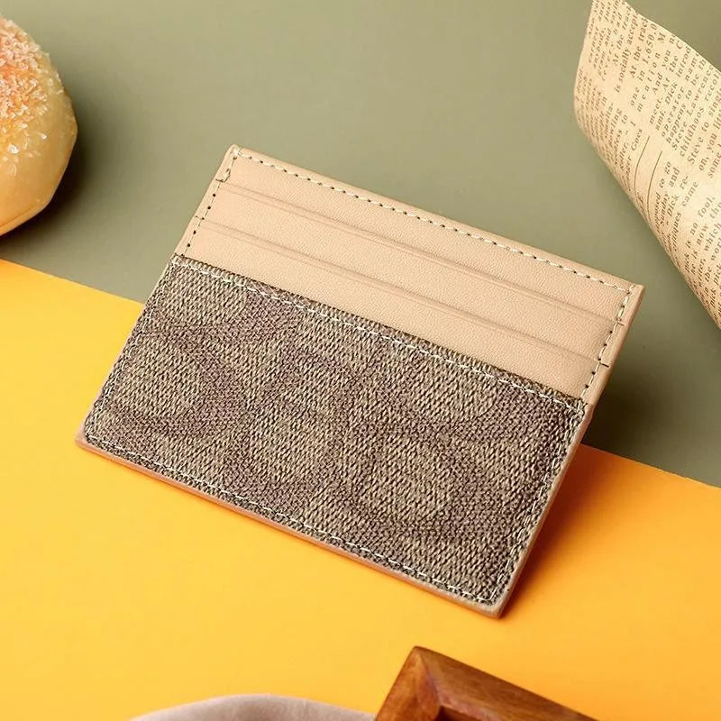 Women's PU Leather Card Holder Wallet | Slim Mini Purse
