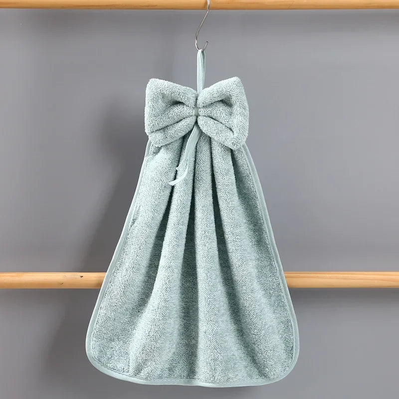 Kitchen Hand Towel Bathroom Coral Velvet Bath Towels Microfiber For Home & Garden Soft Quick-drying Spa Absorbent Sauna Beach Peaceful Pleasures Health and Wellness Star Green
