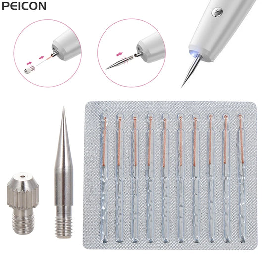 Laser Plasma Pen Needles Set For Dark Spot Freckle Mole Wart Tattoo Skin Tag Remover Face Skin Care Tool Replacement Accessories Peaceful Pleasures Health and Wellness