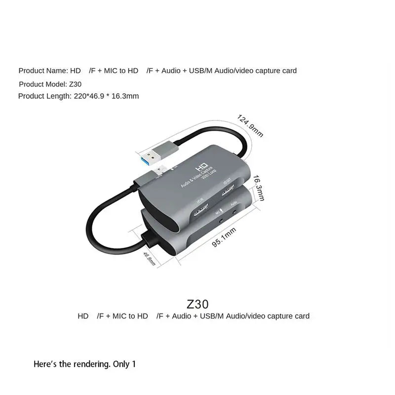 4K HDMI Video Capture Card USB – Game Recording & Streaming Peaceful Pleasures Health and Wellness