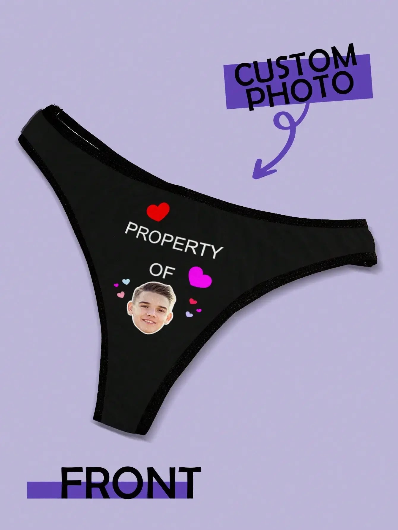 Custom Face Thong For Woman Custom Briefs Personalized Thong Personalized Underwear With Face Custom Valentines Day Thong Peaceful Pleasures Health and Wellness