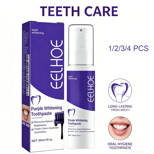 V34 Purple Toothpaste – Whitening, Tartar & Fresh Breath Whitening Toothpaste Oasis Select