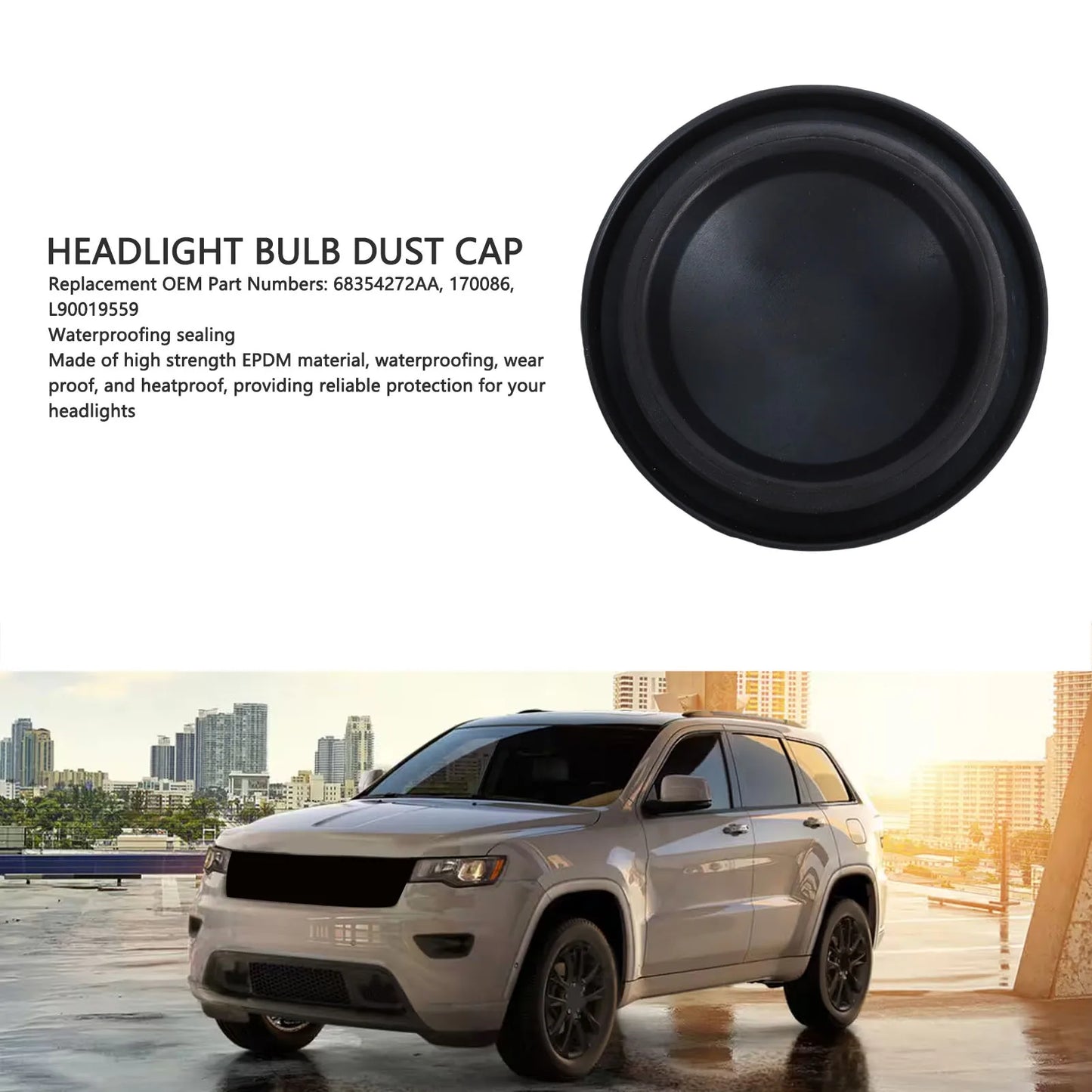 Jeep Grand Cherokee WK Headlight Dust Cover 68354272AA 2017–2022