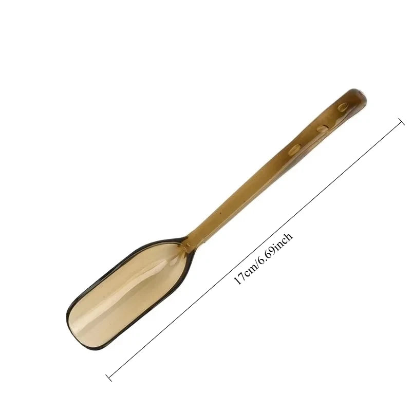 Thickened Plastic Teaspoon Simple Long Handle Small Teaspoon Kung Fu Teaware for Making Tea Gentlemen Tea Ceremony Accessories Peaceful Pleasures Health and Wellness