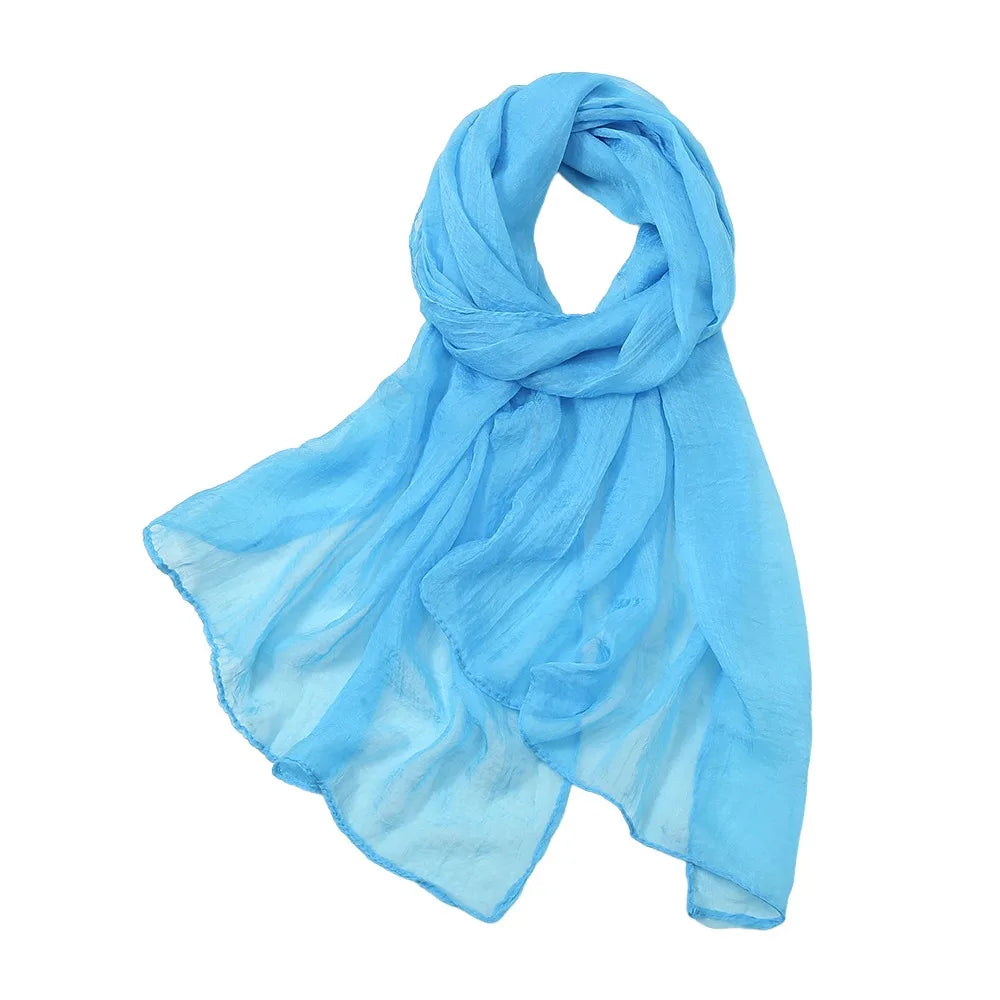 Women's Soft Chiffon Scarf – Lightweight Summer Shawl Wrap