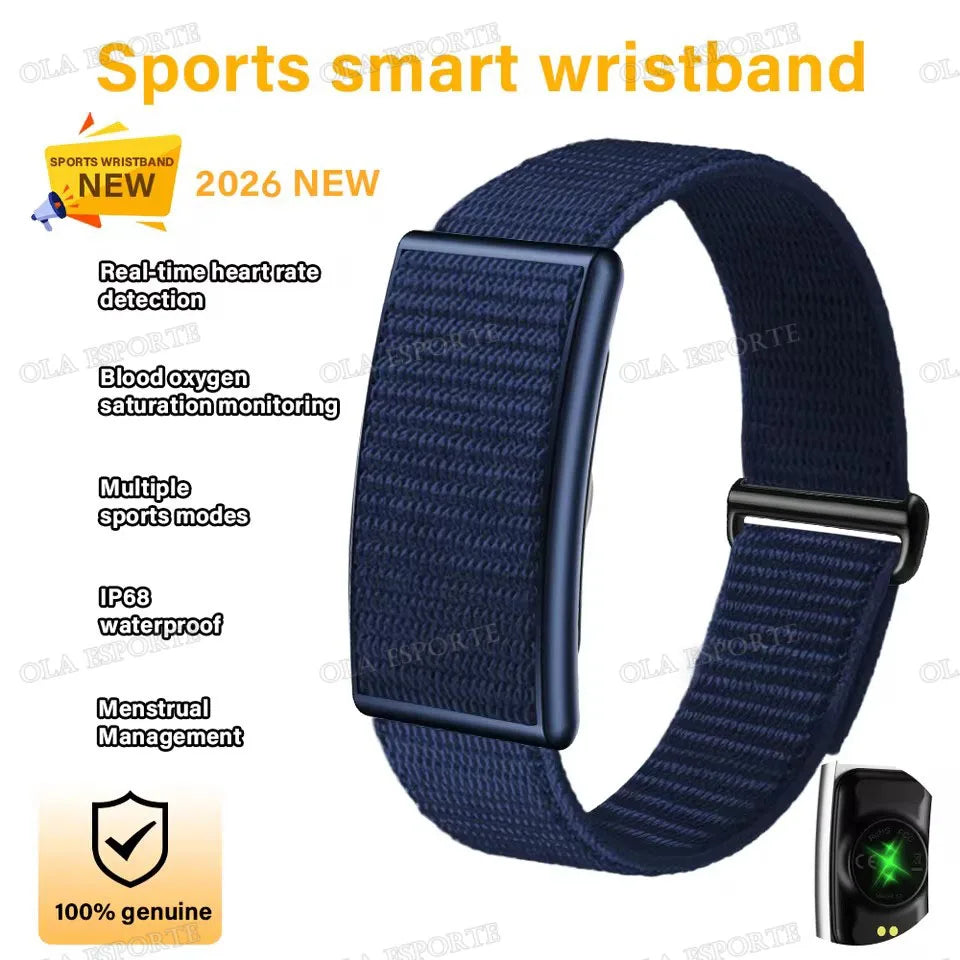 No Screen Smart Watch Men's Sports Outdoors Fitness Heart Rate Monitor 1ATM Waterproof New Smartwatch For Andrio IOS 2025 HW12 Peaceful Pleasures Health and Wellness Blue