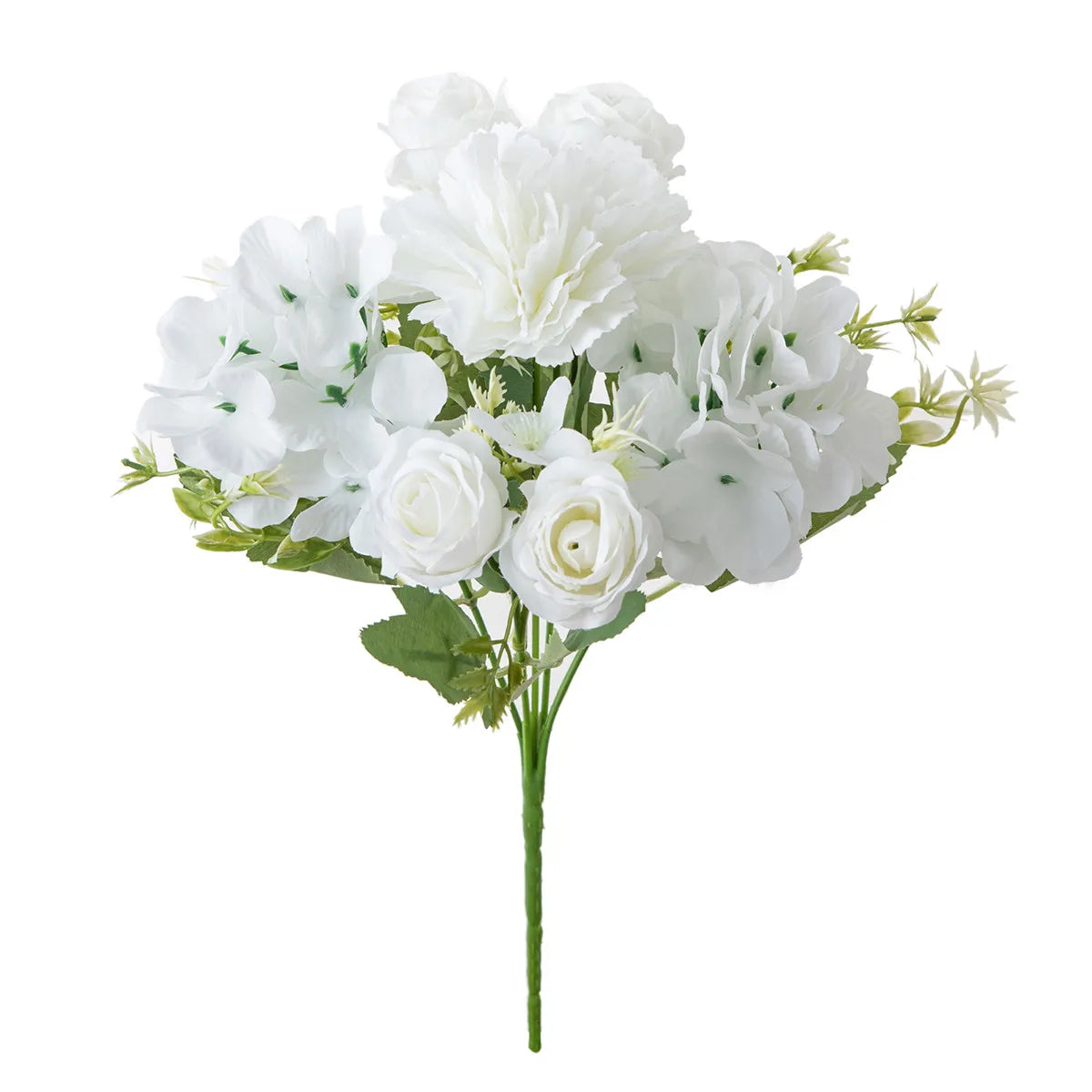 Artificial Silk Rose Carnation Bouquet | Wedding & Home Décor