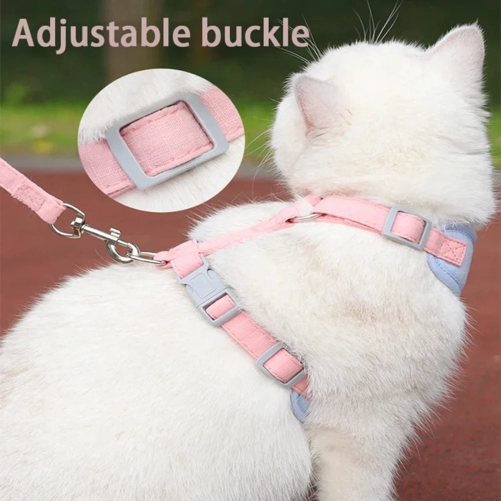 Breathable Puppy Harness & Leash Set – Small & Medium Dogs