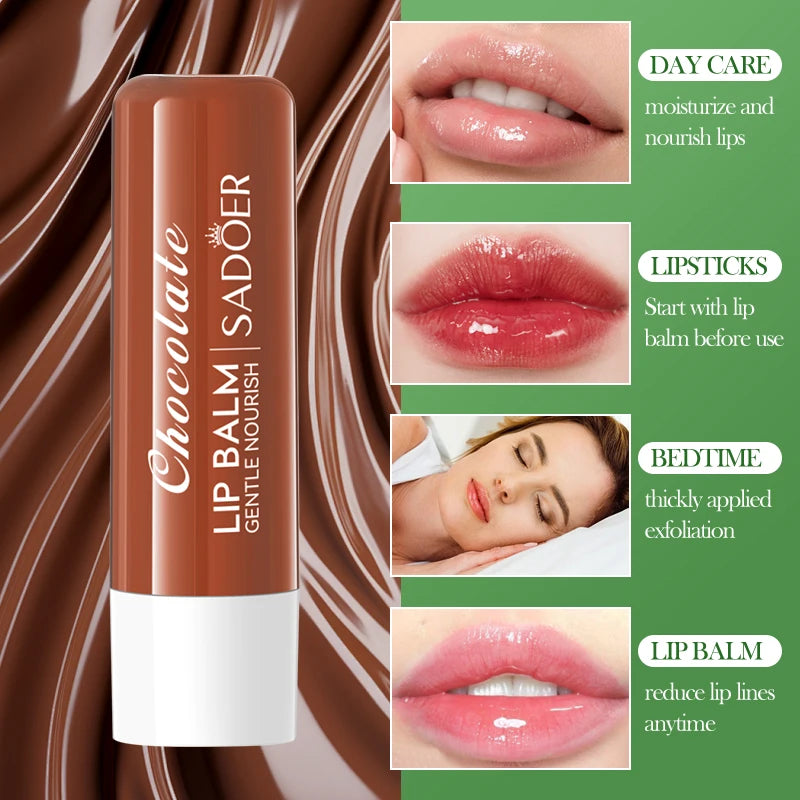 SADOER Moisturizing Lip Balm – Plumping, Hydrating, Anti-Wrinkle Lip Balm Plumper Peaceful Pleasures Health and Wellness