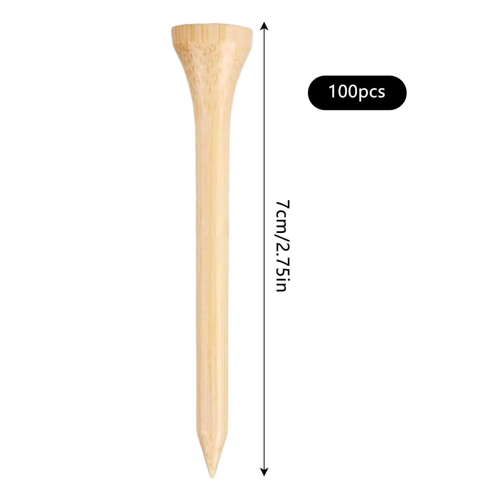 100pcs Wooden Practical Design Serviceable Craftsmanship Tee Essential Accessory for Golf Peaceful Pleasures Health and Wellness