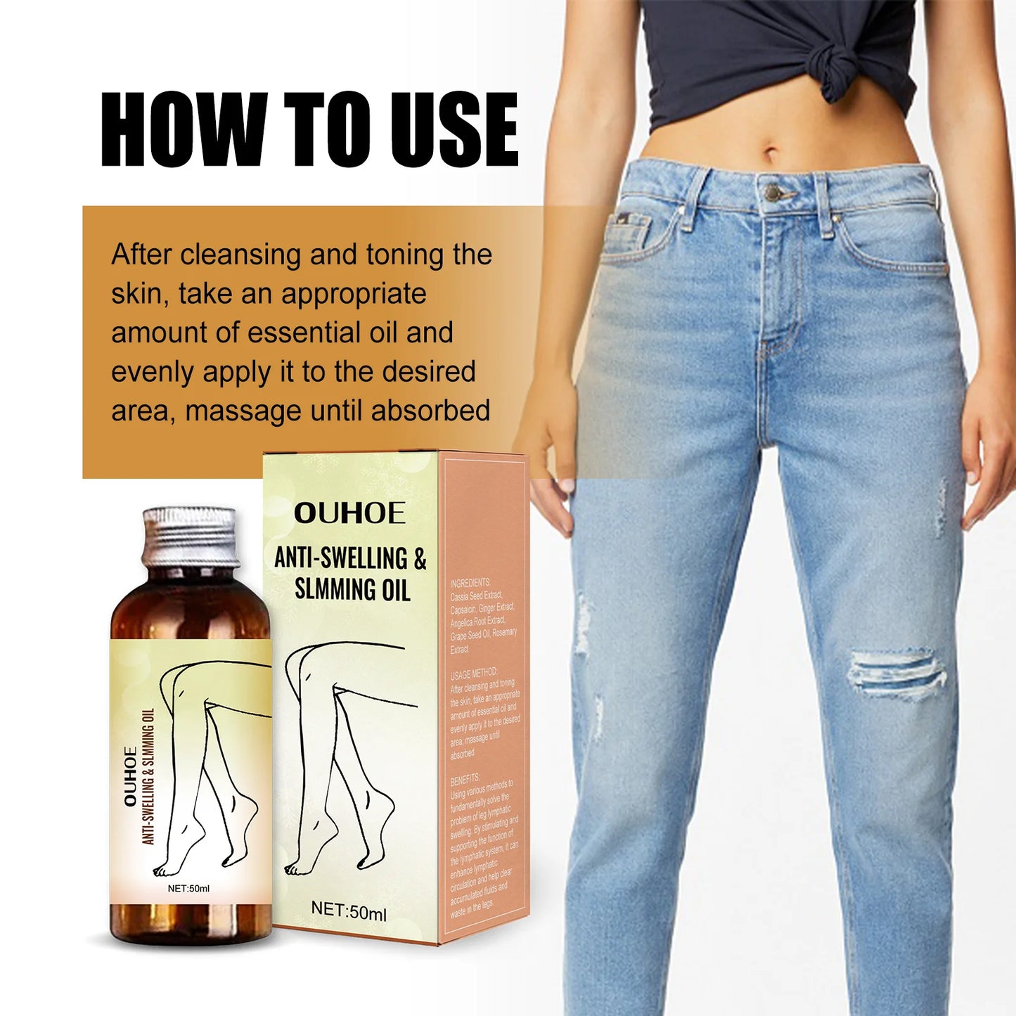 Fat Burning Slimming Essential Oil – Anti-Cellulite Firming