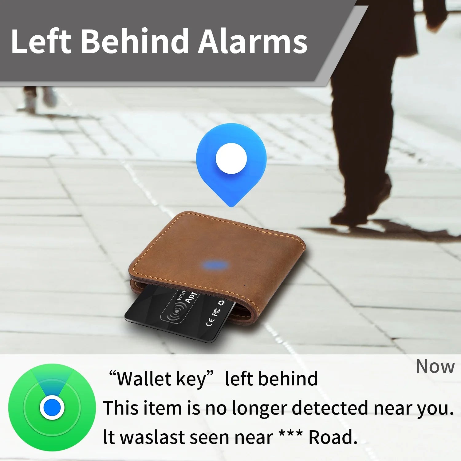 Ultra-thin Wireless Charging Wallet Card Bluetooth GPS Tracker Smart Tag Work with Apple Find My Location Wallet Finder for IOS Peaceful Pleasures Health and Wellness