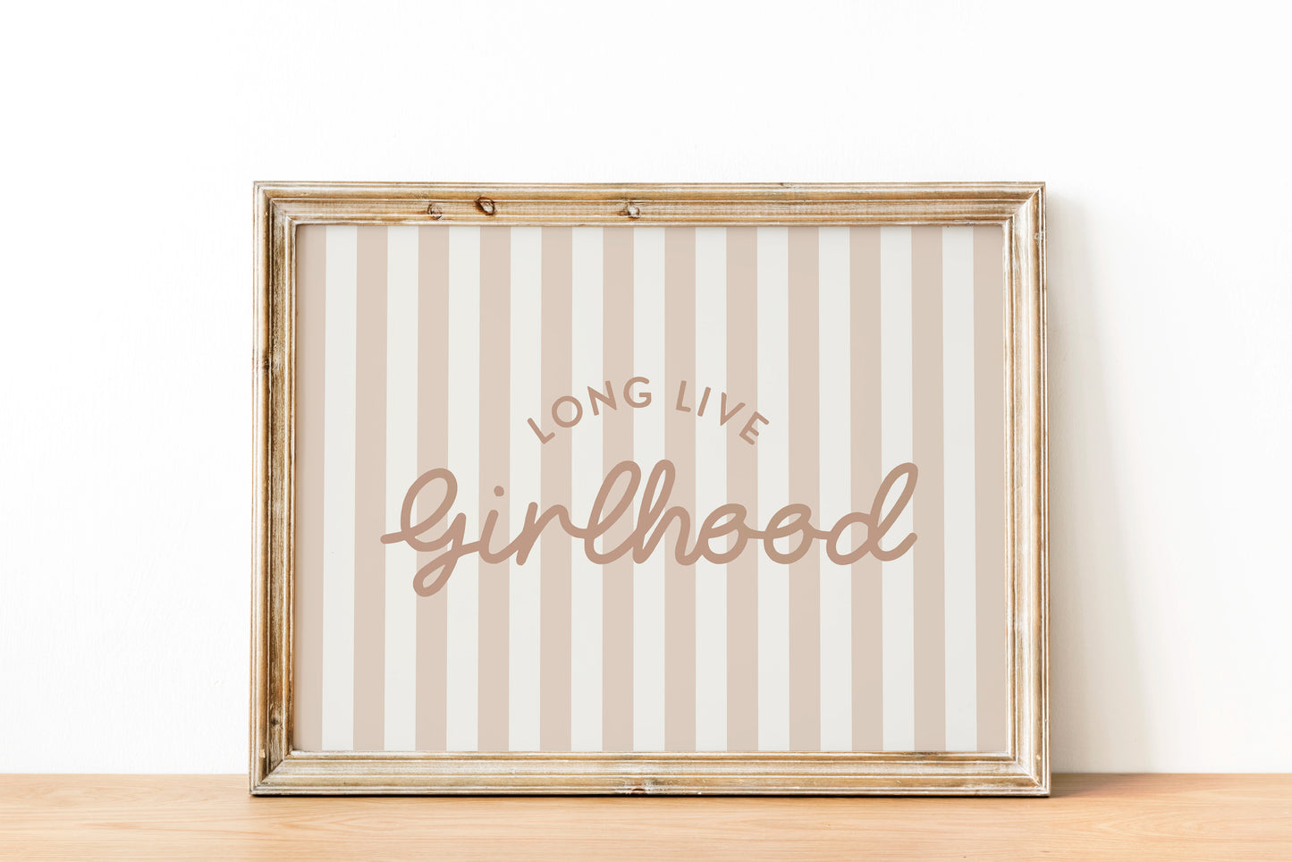 Long Live Girlhood Canvas Wall Art | Fashion Poster Print