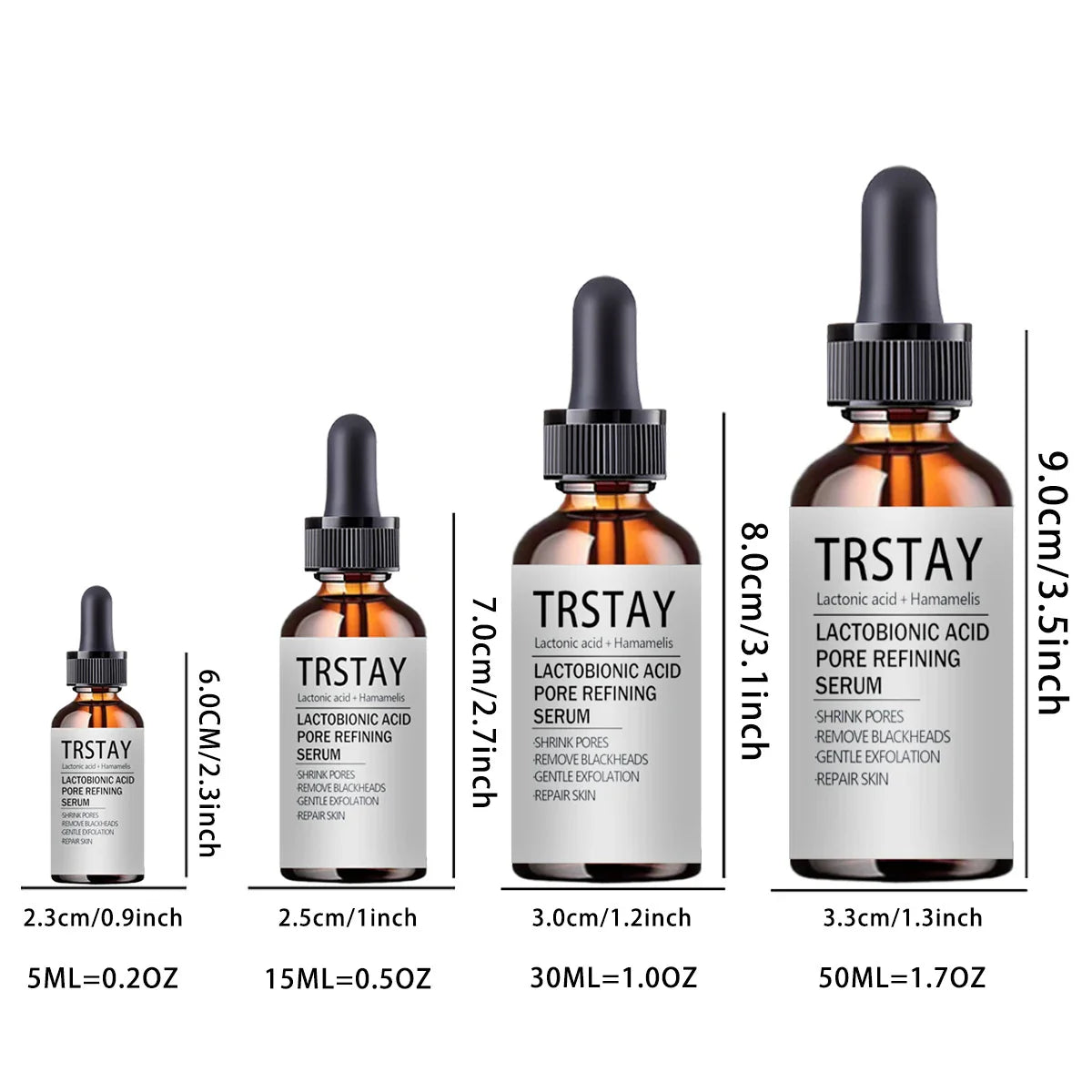 TRSTAY Lactobionic Acid Pore Minimizing Face Serum | 5–50ml