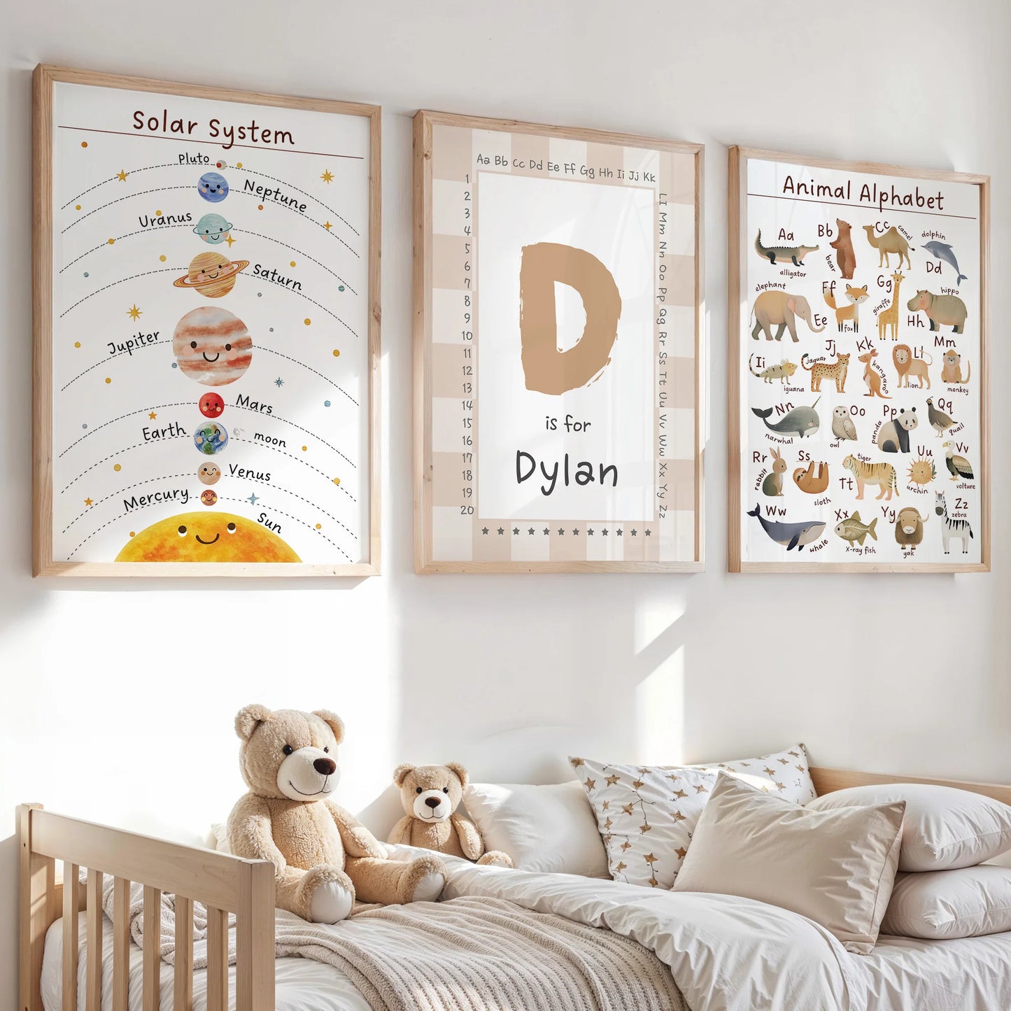 Personalized Ballet Girl Canvas Wall Art | 3-Piece Set