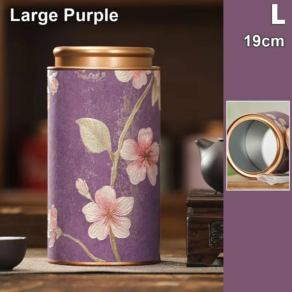 Airtight Tinplate Tea Storage Can – Food Grade Sealed Jar