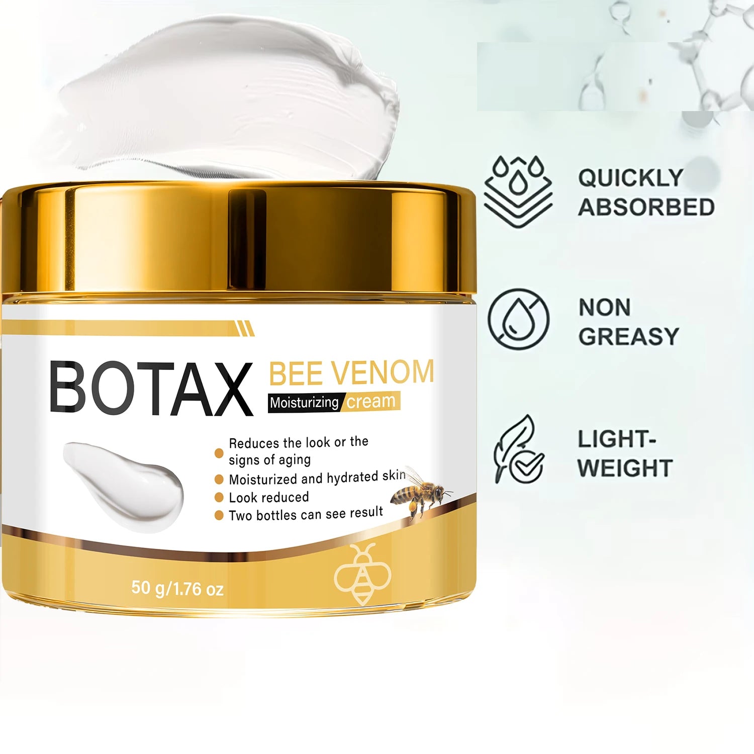 Bee Venom Firming Cream – Retinol, Hyaluronic Acid & Collagen Anti-Aging Face Cream Peaceful Pleasures Health and Wellness