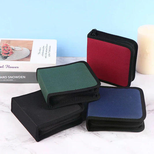 40-Disc Oxford CD DVD Storage Case – Zipper Organizer CD DVD Storage Case Oasis Select