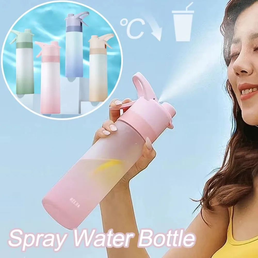 Gradual Fog Surface Water Cup High Color Spray Sports Water Cup Men'S And Women'S Water Spray Plastic Cup Gift Cups Water Bottle Peaceful Pleasures Health and Wellness