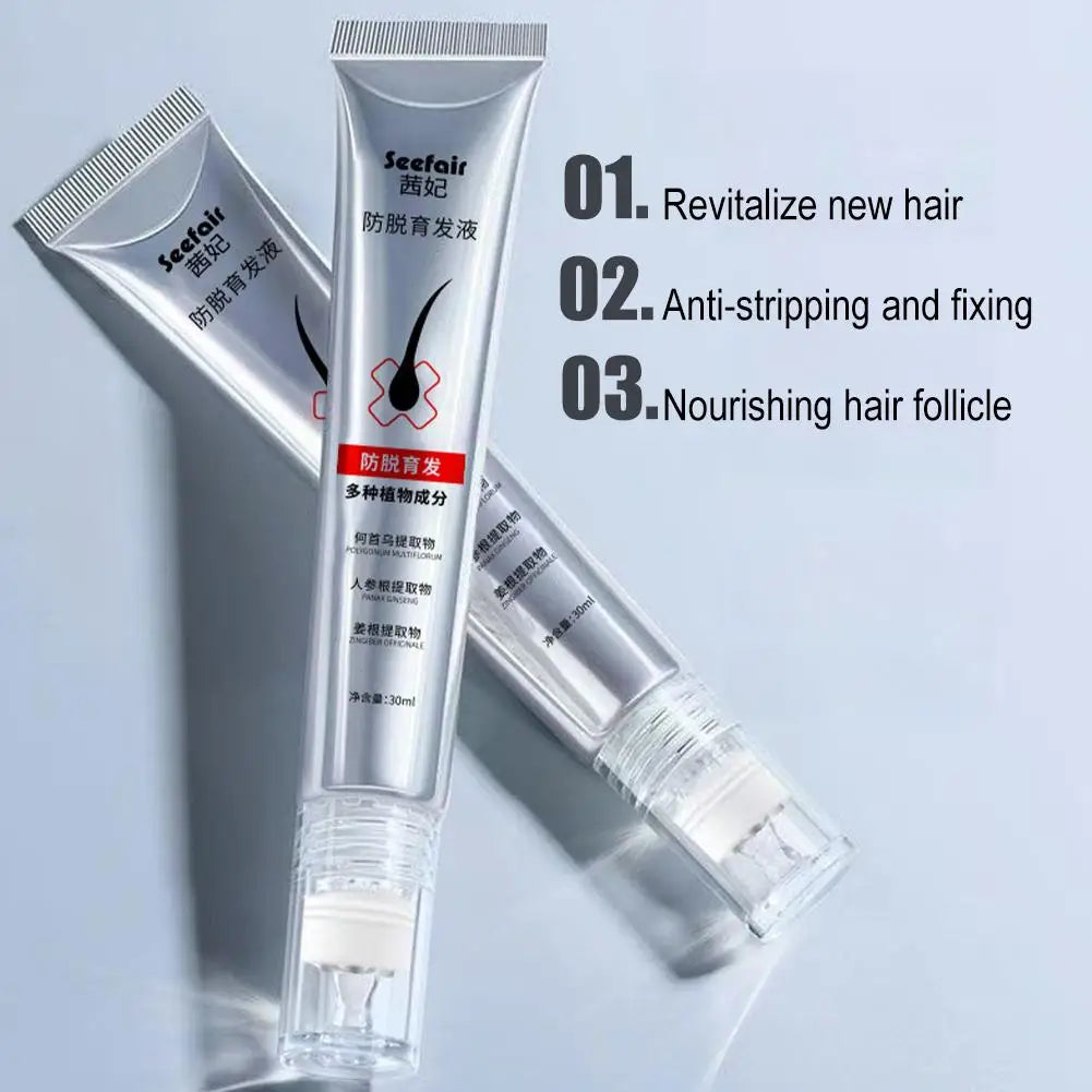 Hair Serum Nourishing Strengthening Hair Roots Scalp Treatment Essential Oil Repair Scalp Frizzy Thinning Damaged Hair Care Peaceful Pleasures Health and Wellness