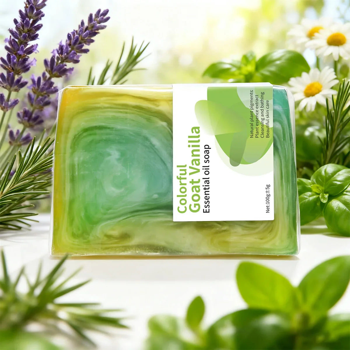 Vanilla Herbal Essential Oil Handmade Soap 100g – Moisturizing