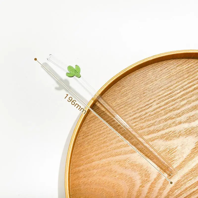 Reusable Glass Drinking Straw with Brush | BPA-Free Eco Gift