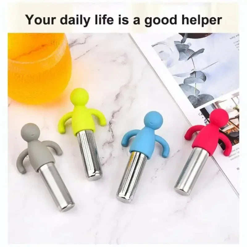Stainless Steel Tea Infuser Kitchen Accessory Household Use Reusable Metal Makeup Brushes Massage Kitchen Dining Bar Garden Peaceful Pleasures Health and Wellness