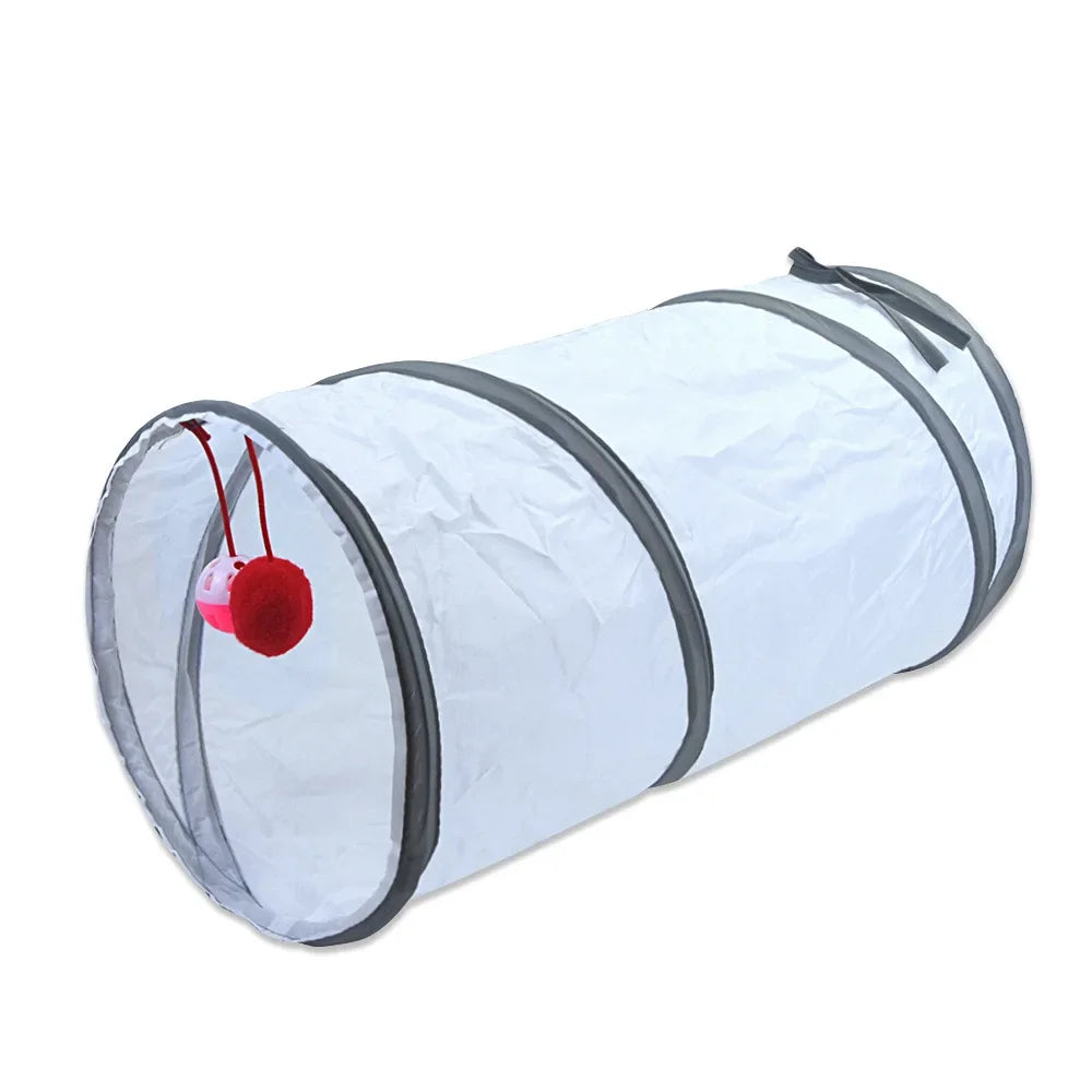 Foldable Cat Tunnel Toy – Interactive Play Tube for Cats