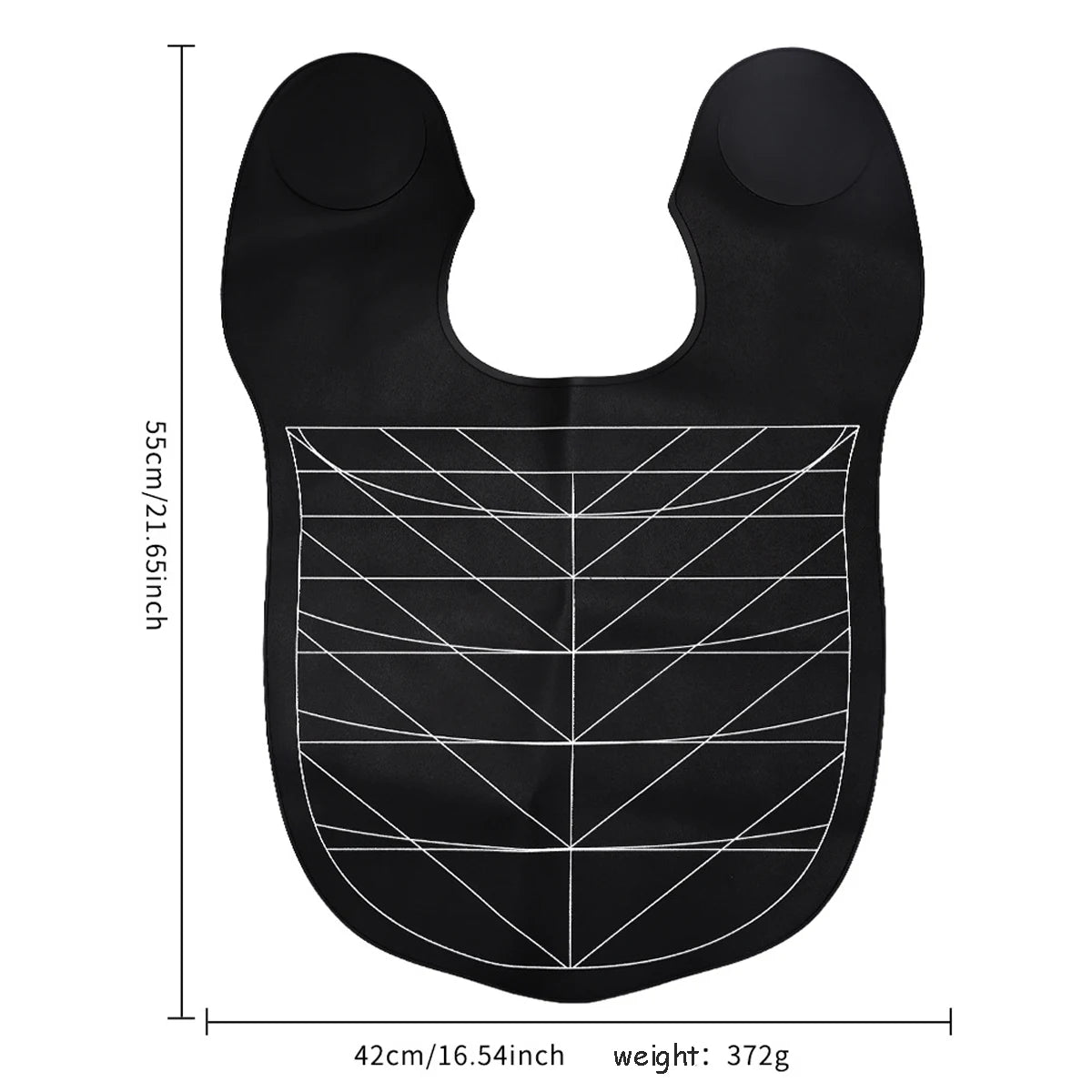 Black Barber Silicone Hairdressing Coloring Collar Salon Waterproof Hair Cutting Cape Pro Barbershop Hair Dyeing Cloak Tools Peaceful Pleasures Health and Wellness black 1