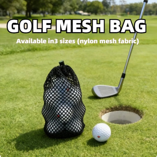 Nylon Mesh Golf Ball Drawstring Bag – 12/24/48 Ball Pouch Golf Ball Bag Peaceful Pleasures Health and Wellness