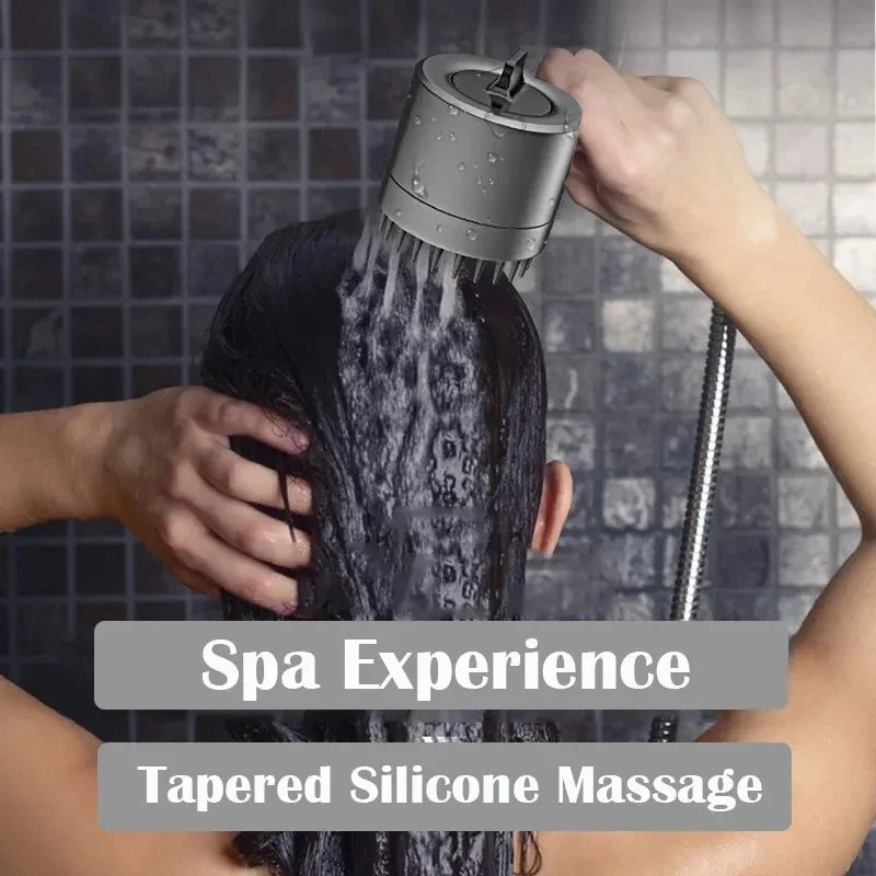 3-Mode High Pressure Handheld Shower Head with Built-In Filter