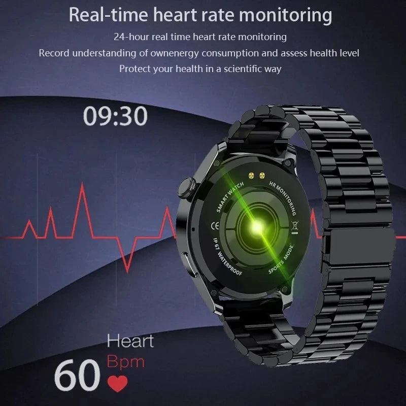 2024 New SmartWatch for Men Women Watches Amoled Bluetooth Call Sport IP67 Waterproof Heart Rate Sleep Smart Watch Pk Watch3 Pro Peaceful Pleasures Health and Wellness