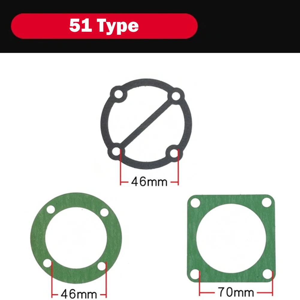 3In1 Air Compressor Cylinder Head Base Valve Plate Gaskets Washers 51