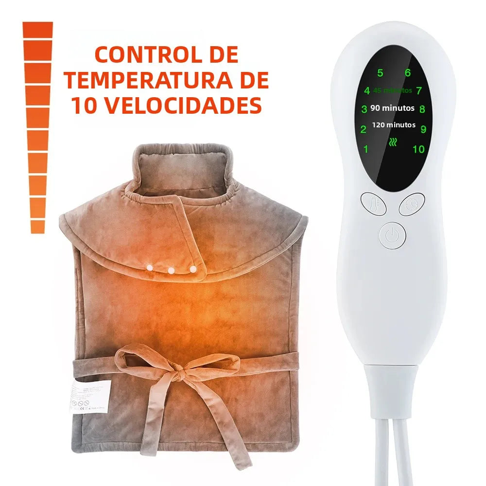Electric Heated Shawl 3 Level Hot Compress Constant Temperature Winter Neck Back Abdomen Leg Waist Brace Winter Keep Warm Peaceful Pleasures Health and Wellness