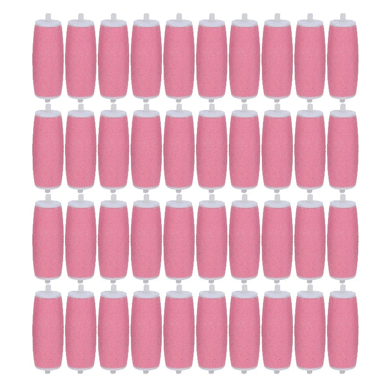 40-Pack Foot File Replacement Rollers – Callus & Dead Skin Remover