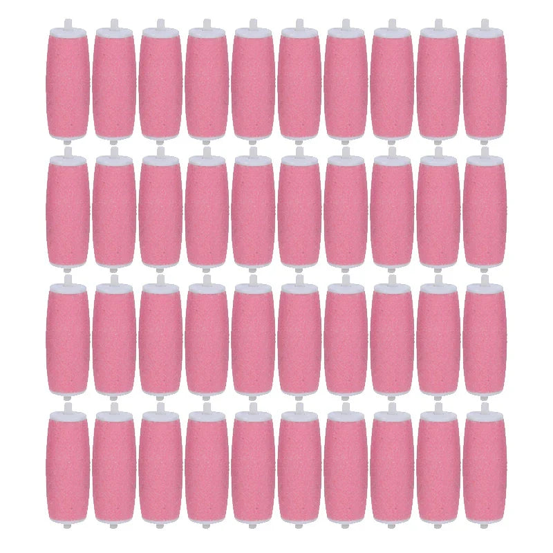 40-Pack Foot File Replacement Rollers – Callus & Dead Skin Remover
