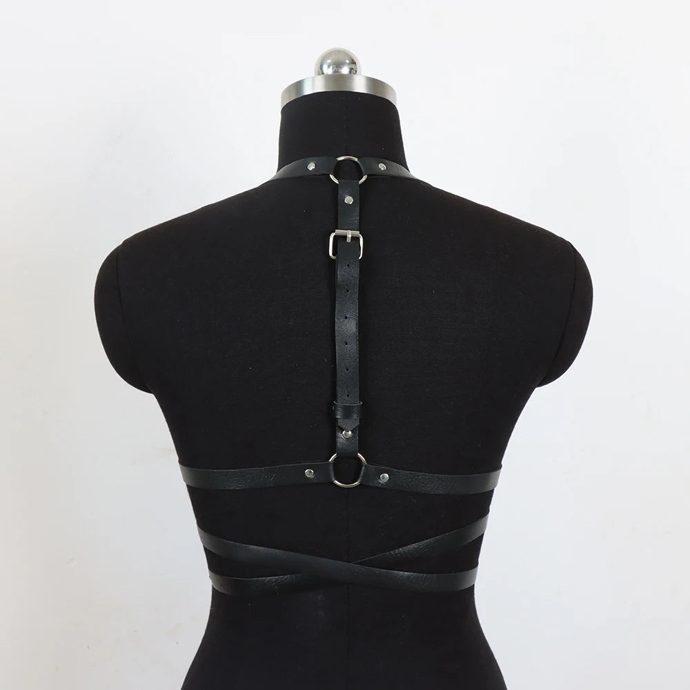 Women Leather Harness Straps Belt Sexy Women's Lingerie Adjustable