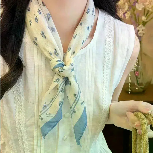 Vintage Floral Headscarf – Women's Bandana & Hair Wrap Floral Hair Scarf Oasis Select