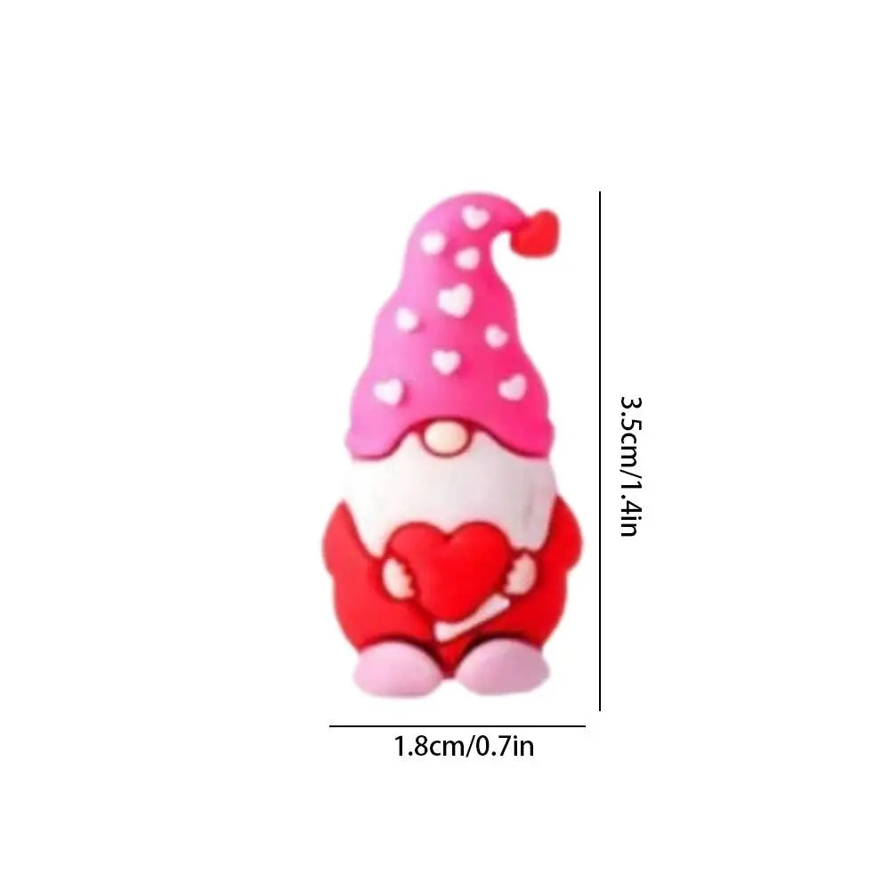 Heart Gnome Valentine Mini Figurines | Cute Décor Set 15–50 Pcs